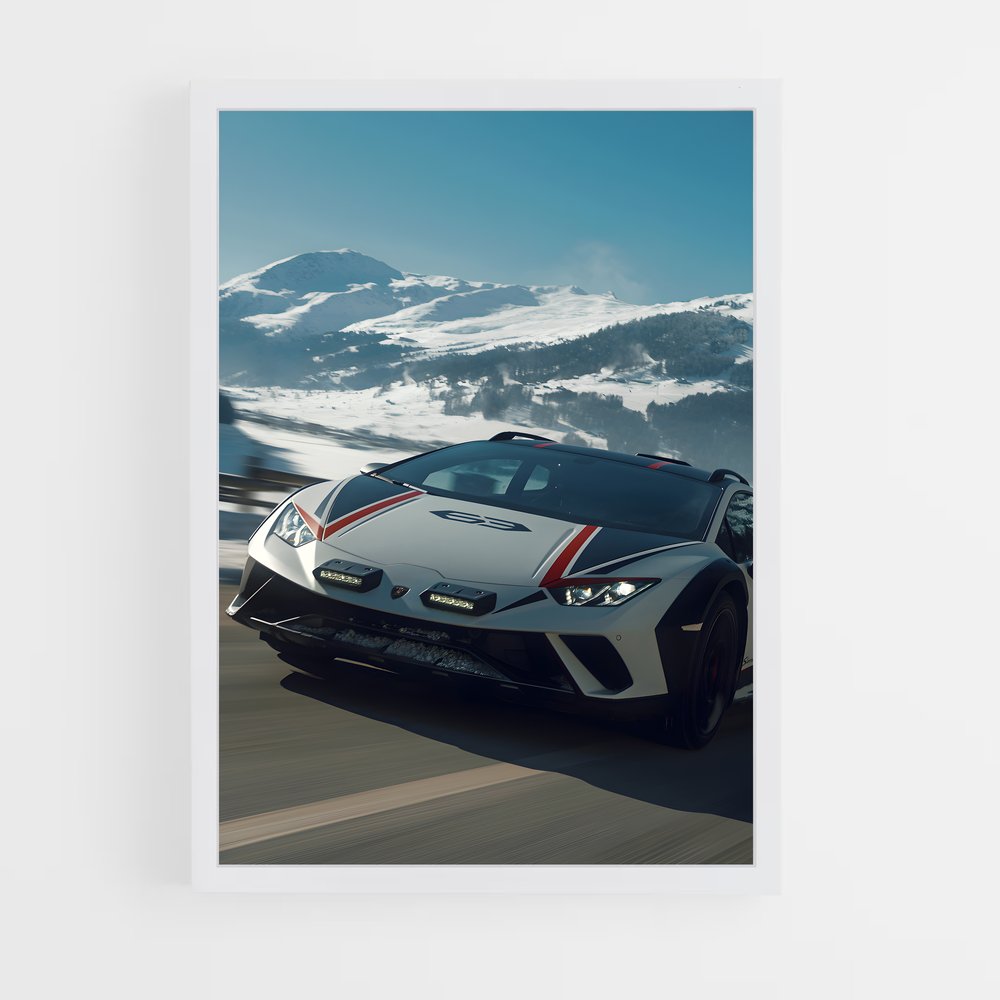 Poster Huracan en Action – affiche Lamborghini (vue 3)